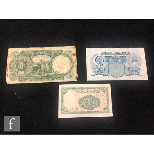 535 - A National Bank of Egypt fifty Piastre banknote, serial number A/31 550913, Cairo 5th January 1945, ... 