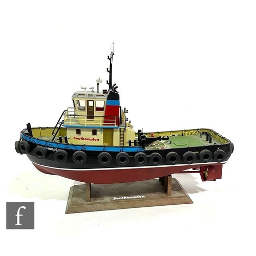 A Lobmaster model lobster fishing boat, complete with crew figures