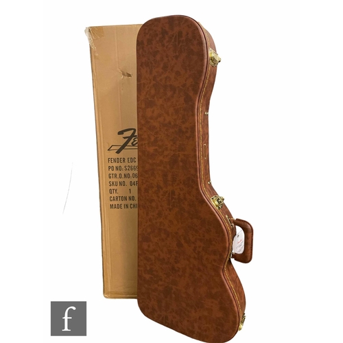 5100 - A Fender Classic Series hard case for a Stratocaster / Telecaster Guitar, Poodle Case Brown, sold as... 