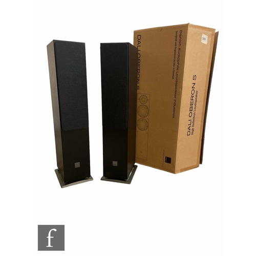 5129 - A Pair of Dali Oberon 5 floorstanding speakers, black ash finish, serial number 6283460, sold as new... 