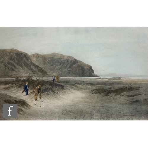 9109 - AFTER DOUGLAS ADAMS (1853 - 1920) - 'A Difficult Bunker', hand coloured photogravure, published 1894... 