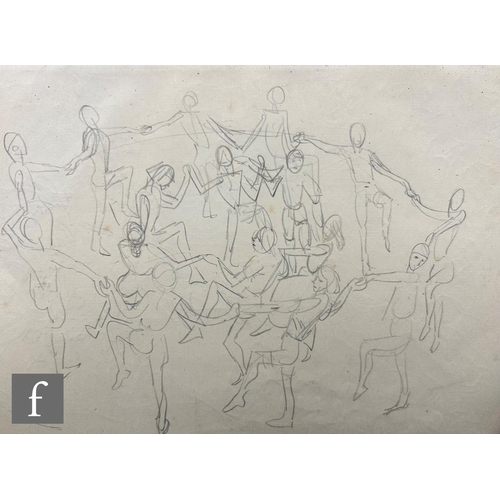 587 - Albert Wainwright (1898-1943) - A sketch depicting various studies of boy scouts, to the reverse sma... 