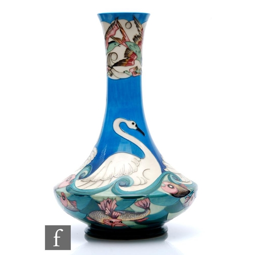 262 - Beverley Wilkes - Moorcroft Pottery - A large Prestige vase decorated in the Odyssey pattern, printe... 