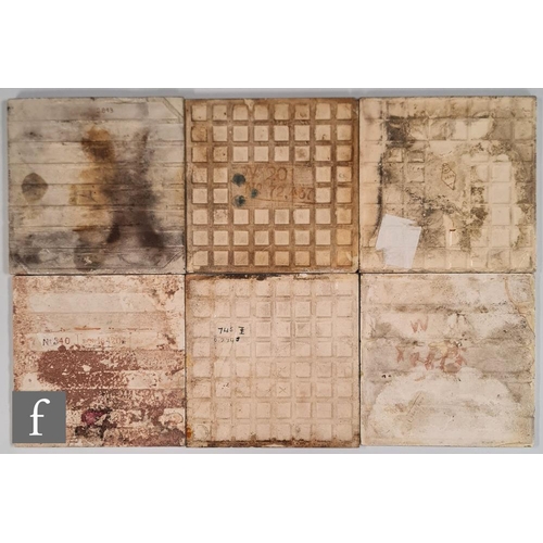 69 - Various - Six late 19th Century Victorian 6 inch dust pressed tiles to include a Doulton example wit... 