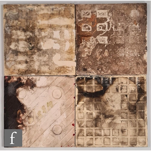 70 - Various - Four late 19th to early 20th Century 6 inch dust pressed tiles to include a New Birch Tile... 