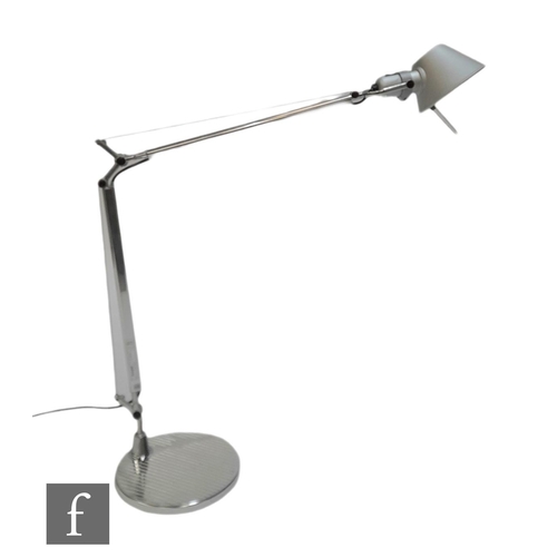 1353 - Artemide - A Tolomeo Desk Lamp in polished aluminium finish, with brushed aluminium shade, length 78... 