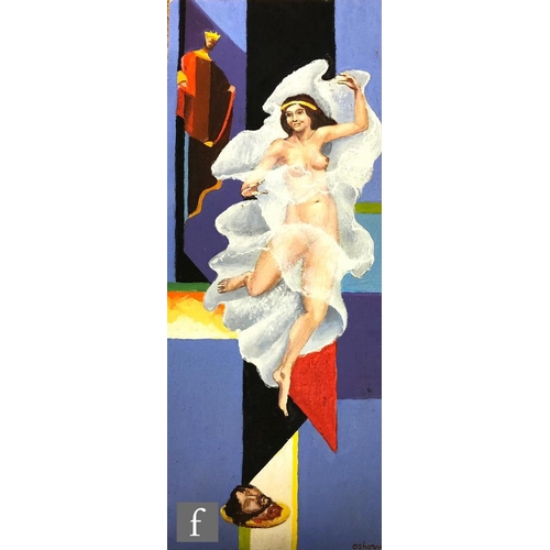 618 - Bayard Osborn (1912-1922) - Judith and Holofernes, gouache on paper, unframed, 28cm x 18cm, together... 