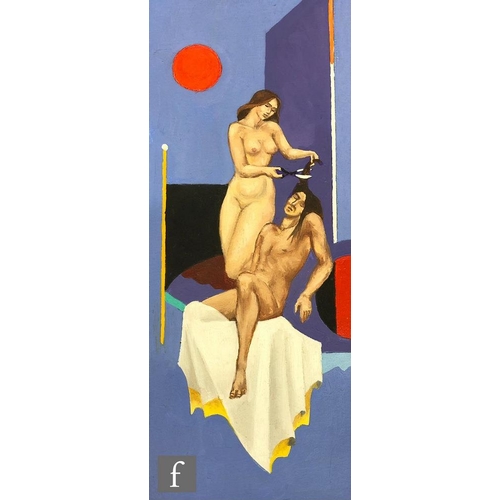 618 - Bayard Osborn (1912-1922) - Judith and Holofernes, gouache on paper, unframed, 28cm x 18cm, together... 