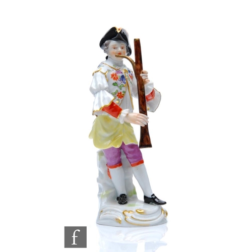 145 - A 19th Century model of the oboe player from the Gallant Orchestra, after the original by J.J Kandle... 