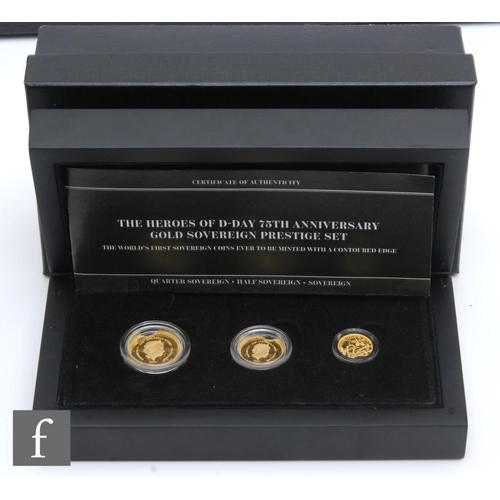 200 - An Elizabeth II Heroes of D-Day 75th Anniversary gold sovereign set, dated 2019, certificate and box... 