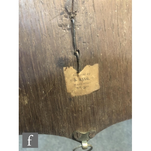 547 - A taxidermy fox's head, with silver inscribed plaque 'N.H.H found at Rockspole, killed at Pencombe, ... 