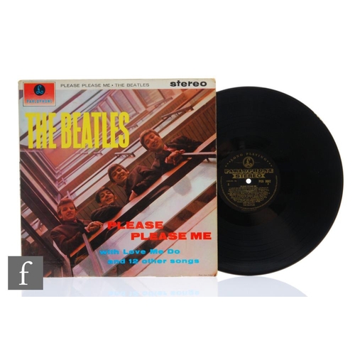 1013 - The Beatles - A Please Please Me LP, PCS 3042, original 1963 stereo pressing with black/gold Parloph... 