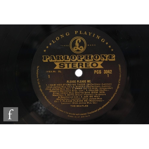1013 - The Beatles - A Please Please Me LP, PCS 3042, original 1963 stereo pressing with black/gold Parloph... 