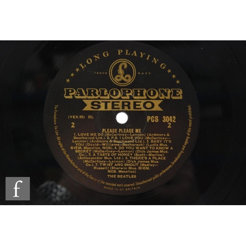 1013 - The Beatles - A Please Please Me LP, PCS 3042, original 1963 stereo pressing with black/gold Parloph... 
