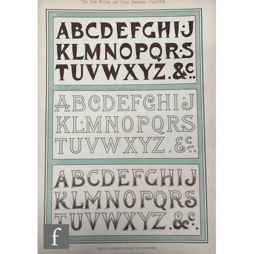 949 - Sutherland, W. and W.G. - 'The Sign Writer and Glass Embosser', published by The Decorative Art Jour... 