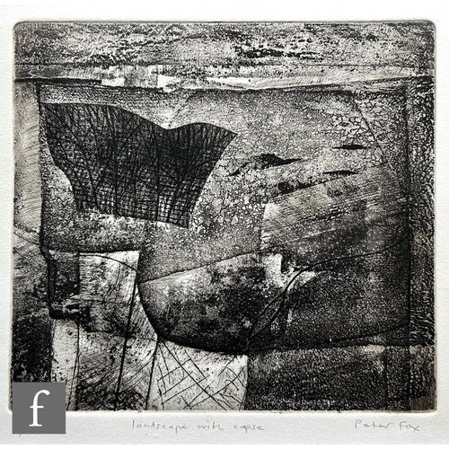 9005 - ROBERT BARNES (CONTEMPORARY) – 'Field Edge', etching, signed in pencil, numbered 5/25, framed 19.5cm... 