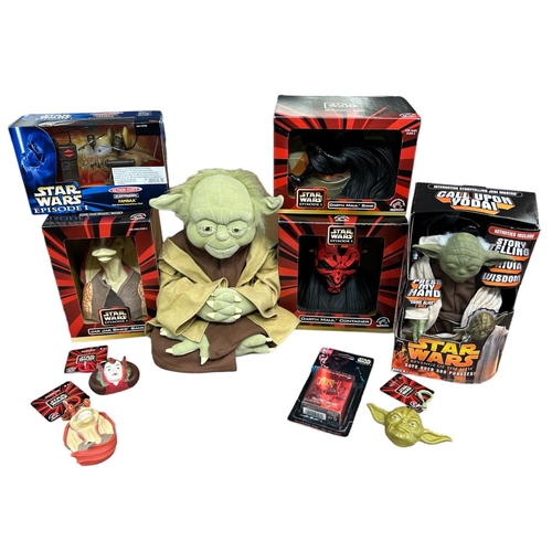 9250 - A collection of assorted Star Wars Episode I items, Applause Darth Maul Bank, Applause Darth Maul Co... 