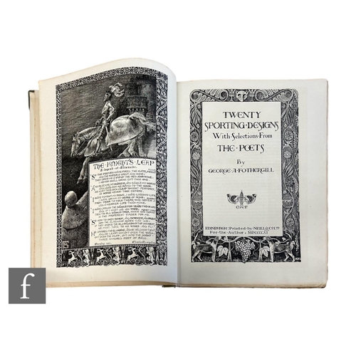 9262 - Fothergill, George A. - 'Twenty Sporting Designs with selections from the Poets', printed Neill &... 