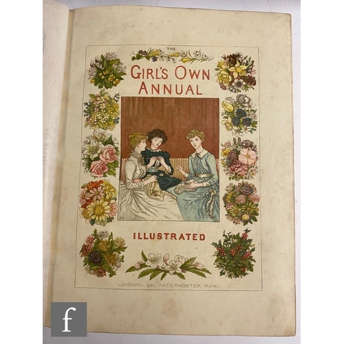 9271 - Three volumes of The Girl's Own Annual, 1887,1888, 1889, rebound, also six other late 19th Century b... 