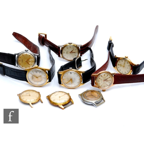 1311 - Nine assorted gentleman's manual wrist watches to include Oris, Strad, Medana and other examples, si... 