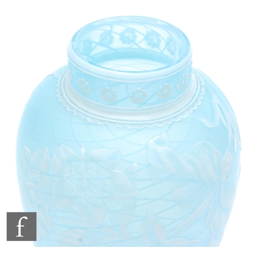 470 - A late 19th Century Stevens & Williams cameo glass vase by John Northwood, of shouldered ovoid f... 