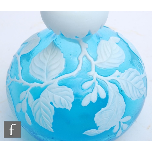 474 - A late 19th Century Stevens & Williams cameo glass vase of double gourd form with a compressed b... 