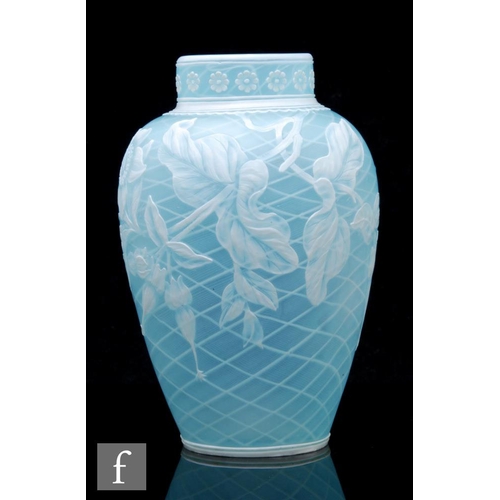 470 - A late 19th Century Stevens & Williams cameo glass vase by John Northwood, of shouldered ovoid f... 