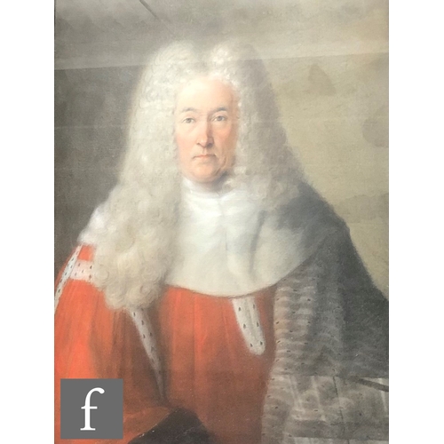 ENGLISH SCHOOL CIRCA 1800 Portrait of a judge wearing wig and