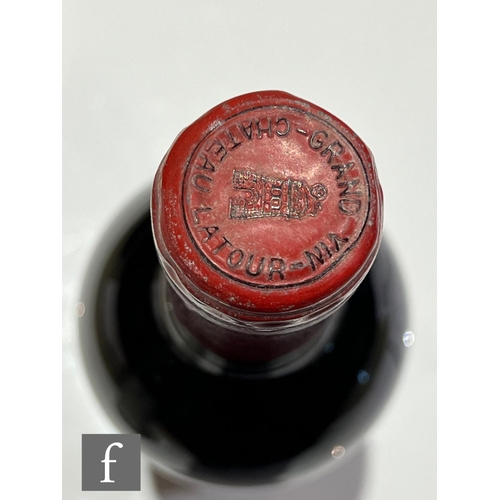 1226 - One bottle of 1962 Grand Vin De Chateau Latour Premier Grand Cru Classe, retailers label John Harvey... 