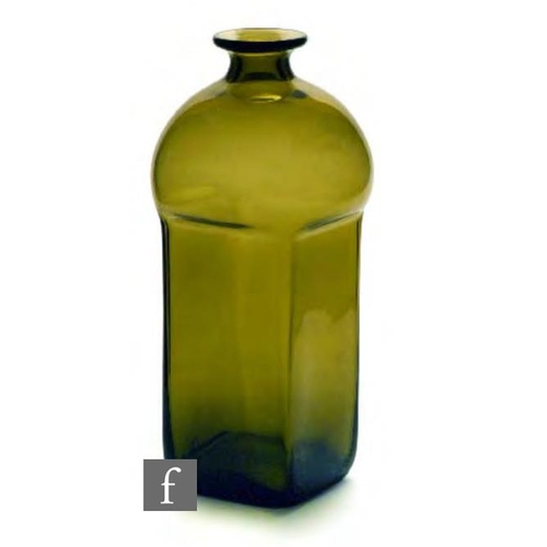 8173 - A 1960s Norwegian Plus Studio glass vodka decanter, designed by Richard Duborgh circa 1965, of squar... 