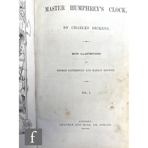 461 - Dickens, Charles - Master Humphrey`s Clock, published by Chapman & Hall, 1840-1841, first editio... 