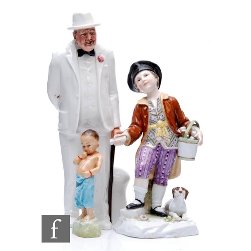 535 - A collection of porcelain figures to include a Royal Worcester Children of The Nations series figure... 