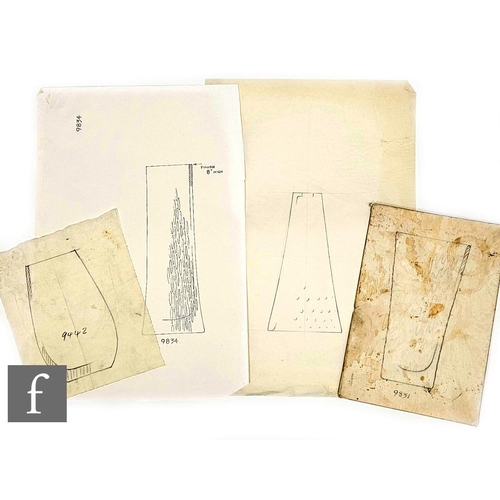 608 - A collection of Whitefriars original master artworks and prepatory drawings in pen and ink and penci... 