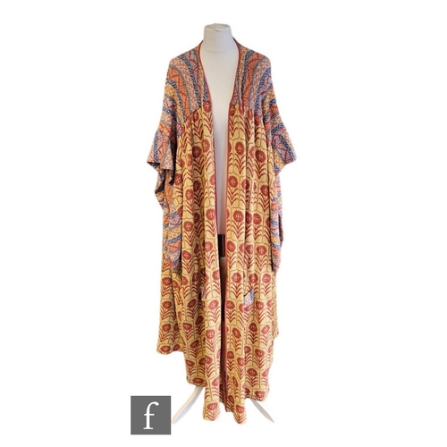 321 - A 1970s Bill Gibb knitted kimono in the Sunflower pattern from the Spring / Summer 1978 collection, ... 