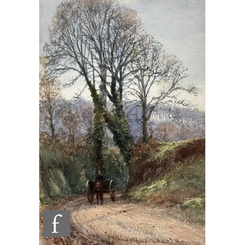 560 - ARTHUR HENRY ENOCK (1839-1917) - 'Springtime - Near Cockington South Devon', watercolour, signed and... 