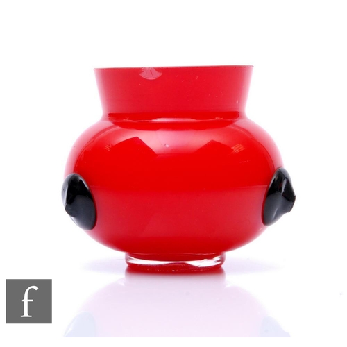 800 - An early 20th Century Loetz Tango vase by Michael Powolny, of squat ovoid form with short flared col... 