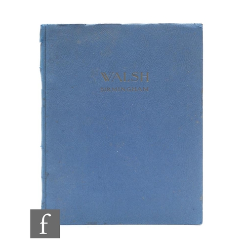 819 - A John Walsh Walsh trade catalogue circa 1925, illustrated with photographic and drawn depictions of... 