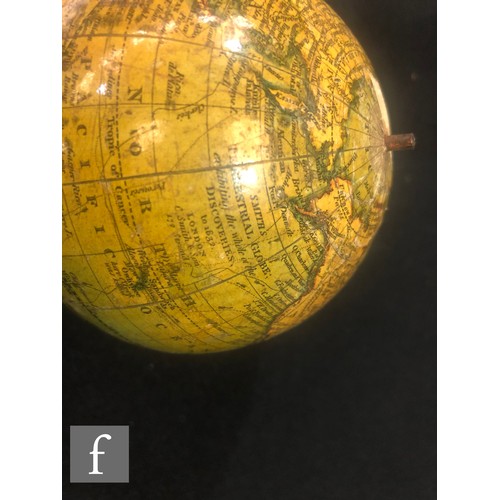 356 - An early 19th Century Smith's 3 1/2 inch terrestrial globe titled 'Smith's Terrestrial Globe exhibit... 