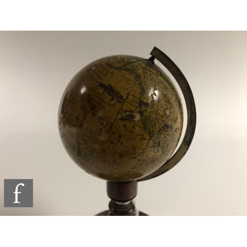 367 - An early 19th Century 3 inch 'Newton's New and Improved Terrestrial Globe', published by Newton &... 