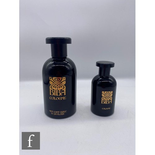 613 - A later 20th Century toiletries bottle of shouldered cylindrical form with collar neck and flat stop... 