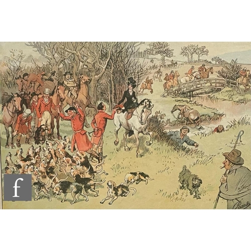 556 - AFTER HUGH THOMSON (1860-1920) - 'A 'Tally-Ho', Idyll - I: The Meet', chromolithograph, published by... 