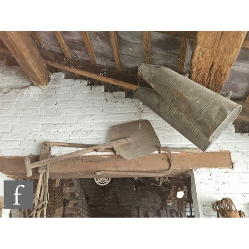 1115 - The contents of an entire working Victorian forge to include a large pair of hand operated studded l... 