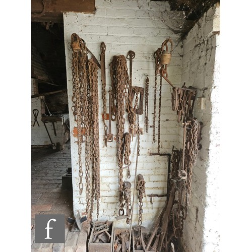 1115 - The contents of an entire working Victorian forge to include a large pair of hand operated studded l... 