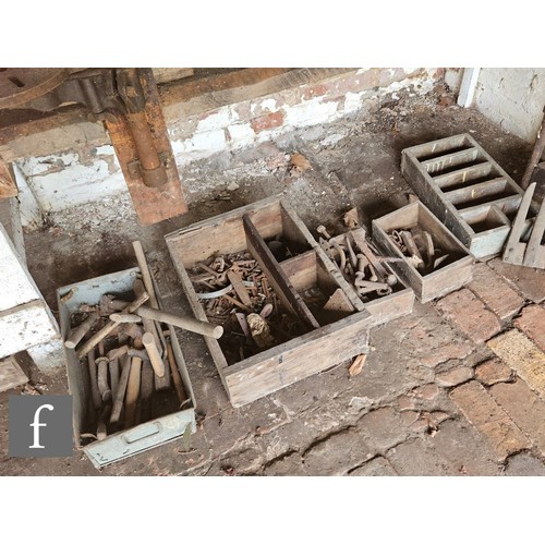 1115 - The contents of an entire working Victorian forge to include a large pair of hand operated studded l... 