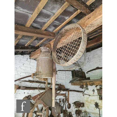 1115 - The contents of an entire working Victorian forge to include a large pair of hand operated studded l... 