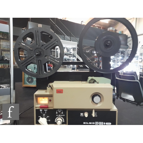 178 - An Elmo ST-1200 M.O two track 8mm sound projector, with f/12.5mm-25mm lens and instruction manual, t... 