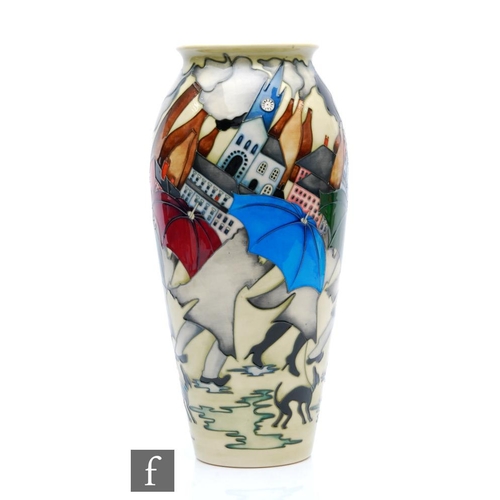 113 - Kerry Goodwin - Moorcroft Pottery - A large boxed Moorcroft Pottery vase decorated in the Potteries ... 