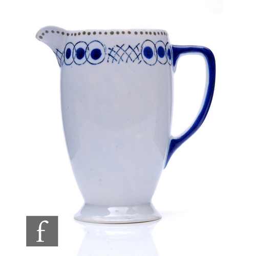 355 - Vanessa Bell - Clarice Cliff - A Coronet shape jug circa 1934, decorated in the Vanessa Pattern with... 