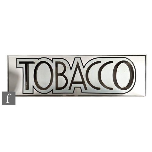 509 - Unknown - A period 1930s Art Deco advertising display sign in chrome plated letters reading 'tobacco... 