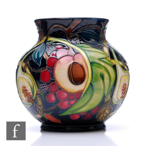 75 - Emma Bossons - Moorcroft Pottery - A vase of ovoid form with flared rim, shape 914/6, decorated in t... 